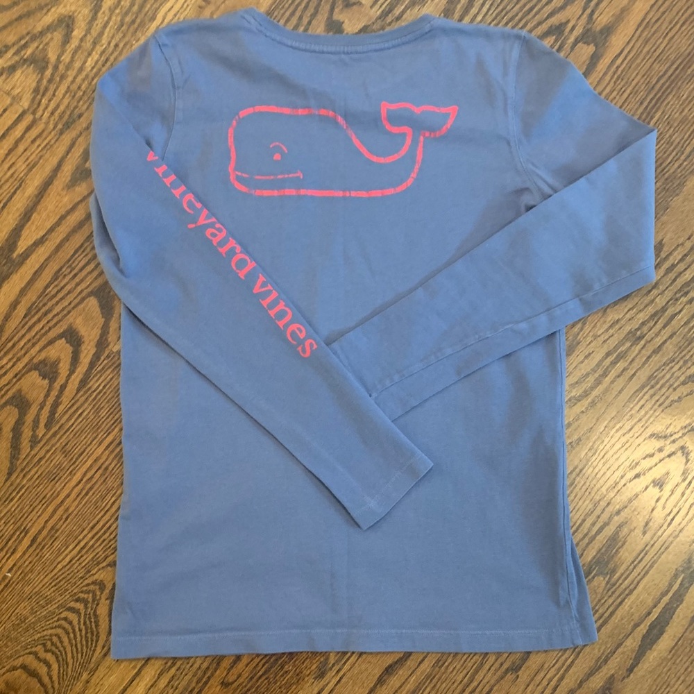 Long sleeve blue Vineyard Vines Tee
